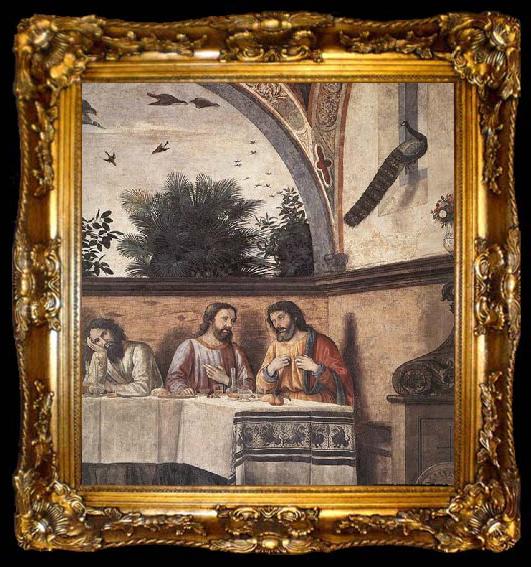 framed  GHIRLANDAIO, Domenico Last Supper detail, ta009-2
